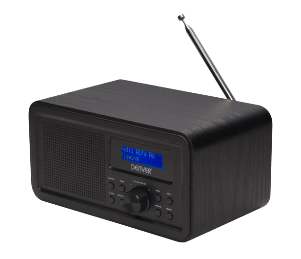 Denver Radio DAB+/FM Denver DAB-30 z drewnianą obudową czarne - 1535065 - zdjęcie 3